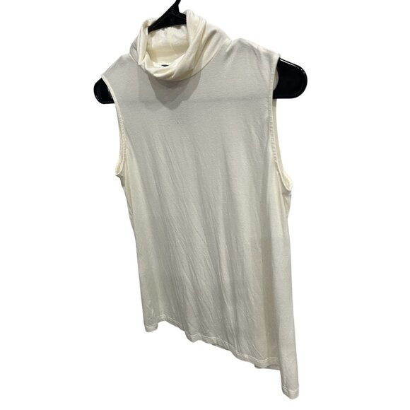 Elliott Lauren NWT Ivory Mock Neck Sleeveless Tank Top Rayon Blend Sz XS - Picture 3 of 10